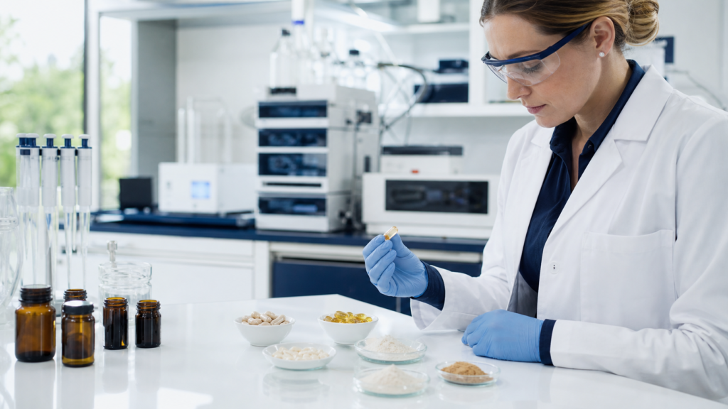 Boknutra formulation specialist in the laboratory